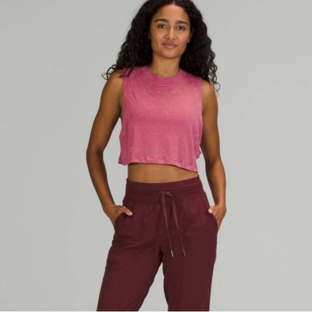 Lululemon All Yours Crop Tank Top Veil